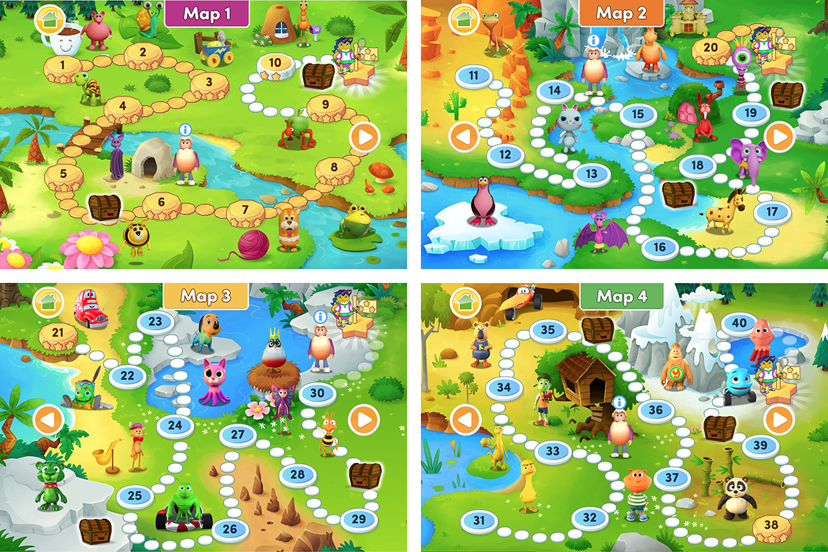 ABC Reading Eggs Maps 1 to 4 ABC Reading Eggs Maps 1 to 4